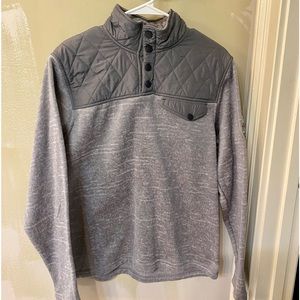 GOAT USA unisex quilted grey Sherpa adult size M